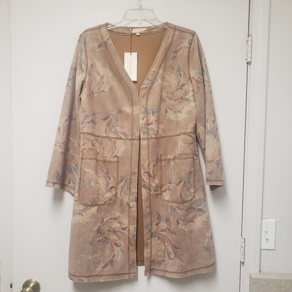 Solitaire Jackets & Coats Solitaire Duster Faux Suede Jacket Poshmark